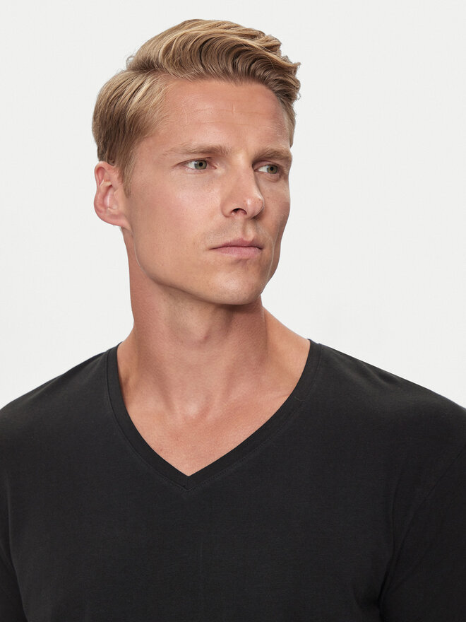 Pierre Cardin Pierre Cardin Set 2 majice 29991.000.9000 Crna Modern Fit