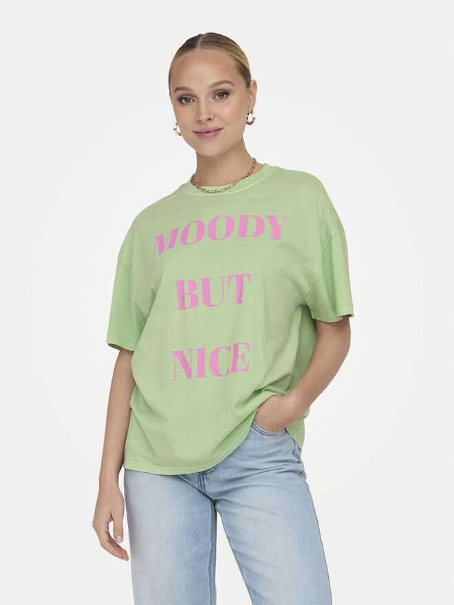 ONLY ONLY T-Shirt Rilly 15316994 Πράσινο Regular Fit