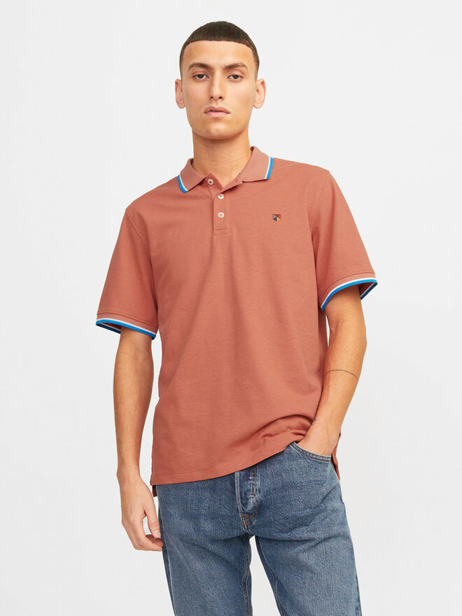 Jack&Jones Jack&Jones Pólóing Bluwin 12169064 Narancssárga Regular Fit