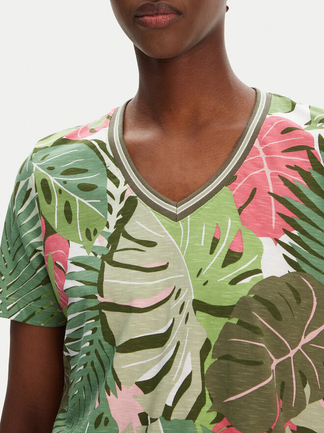 Olsen Olsen Camiseta 11105096 Verde Regular Fit