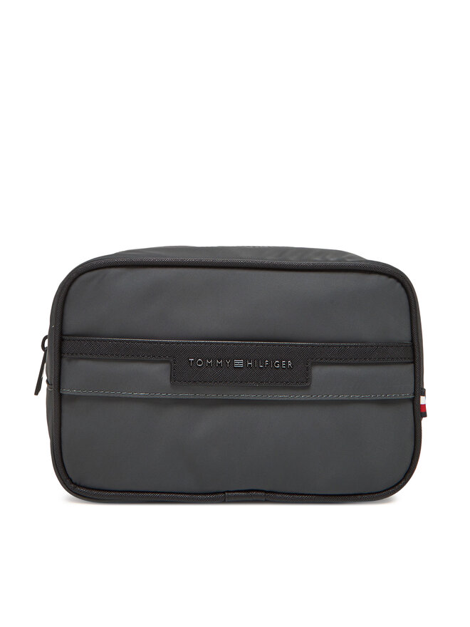 Tommy Hilfiger Kosmetyczka Tommy Hilfiger Th Repreve Washbag AM0AM13525 Szary