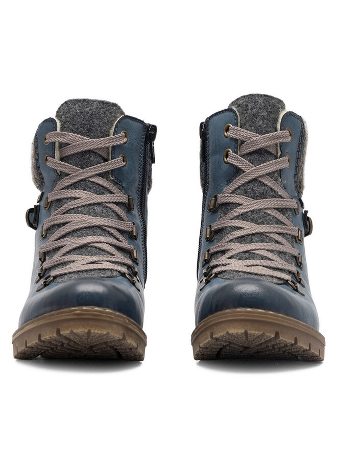 Rieker Botine Rieker Y9131-15 Albastru