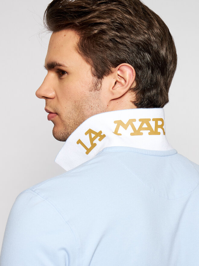 La Martina La Martina Pólóing CCMP01 PK001 Kék Regular Fit