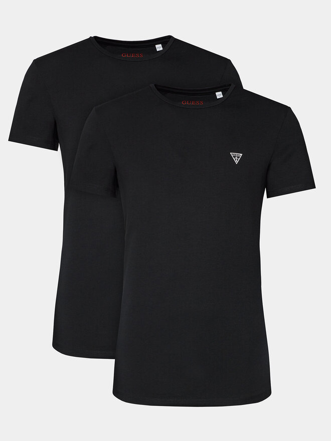 Guess Guess 2er-Set T-Shirts U97G02 KCD31 Schwarz Regular Fit