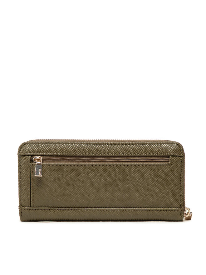 Guess Голям дамски портфейл Guess Laurel (ZG) Slg SWZG85 00460 Зелен