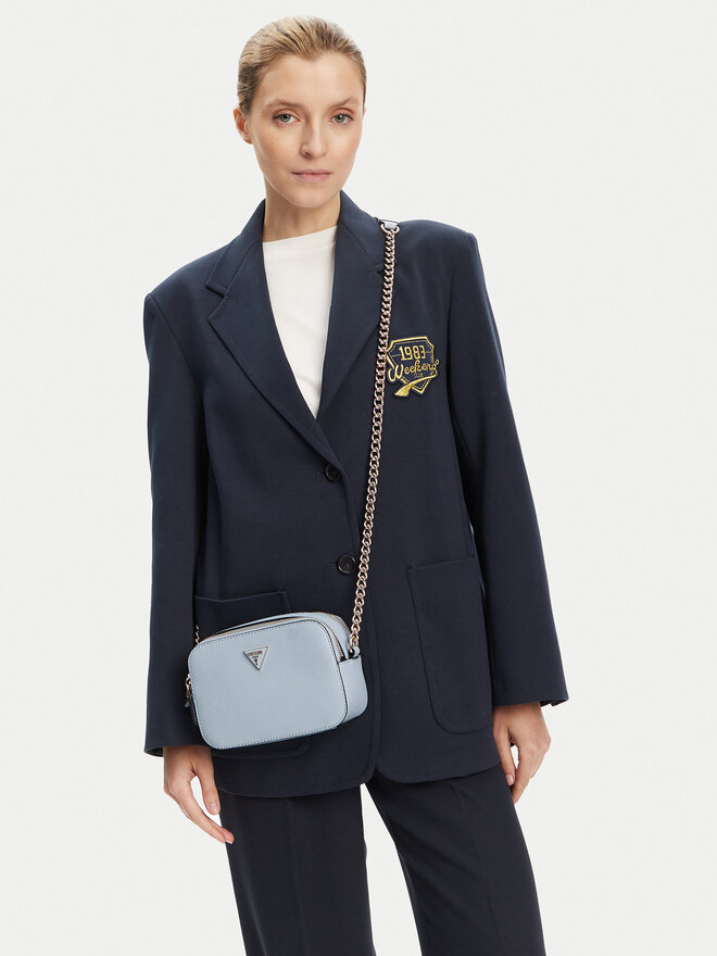 Guess Geantă Guess Noelle II HWZG96 72140 Albastru celest