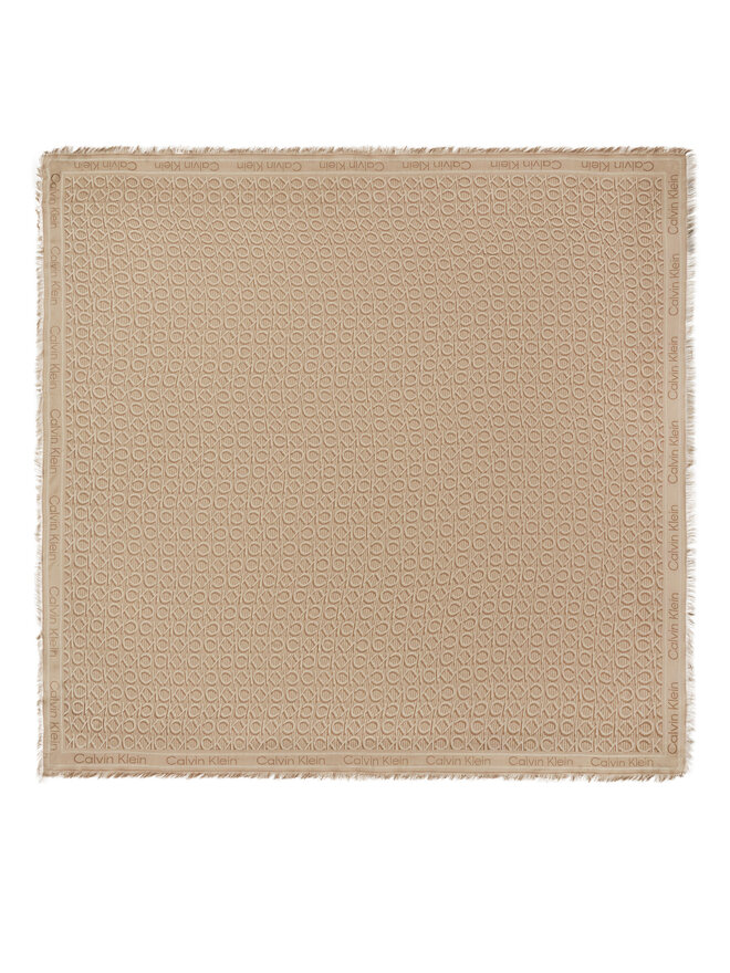 Calvin Klein Хустка Calvin Klein Aop Monogram Jacquard LV04F8054G Бежевий