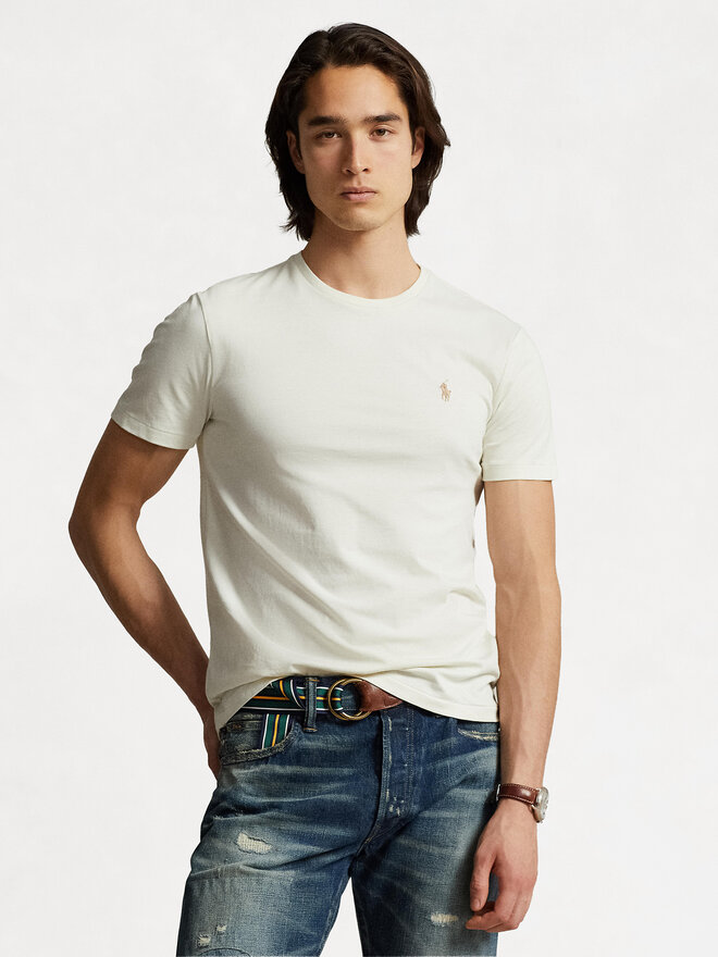 Polo Ralph Lauren Polo Ralph Lauren Camiseta 710671438350 Écru Custom Slim Fit