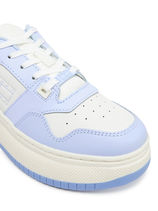 Tommy Jeans Sneakersy Tommy Jeans Tjw Retro Basket Flatform Ess EN0EN02506 Błękitny