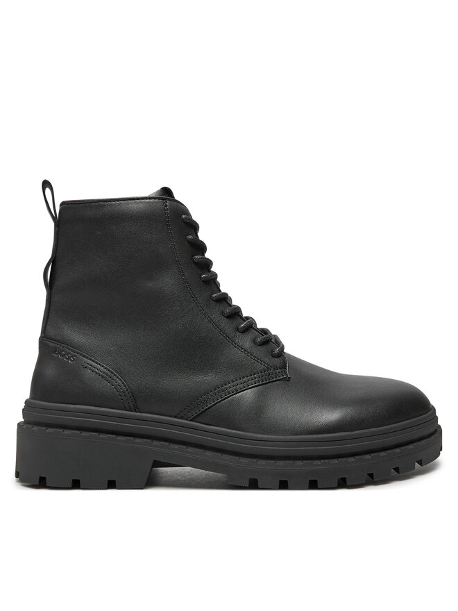 BOSS Schnürstiefeletten Boss Nebular Halb lt 50523478 Schwarz