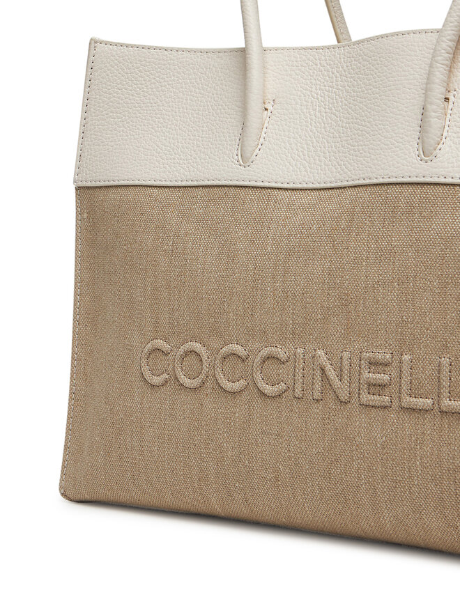 Coccinelle Ročna torba Coccinelle S91 18 02 01 949 Bež