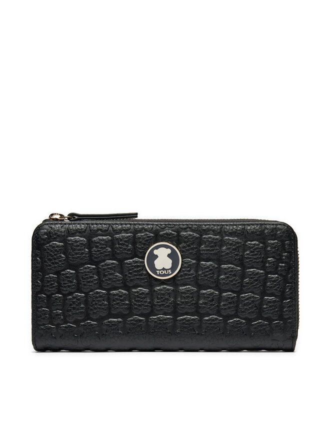 TOUS Голям дамски портфейл TOUS Kiara Sherton 2000986851 Черен