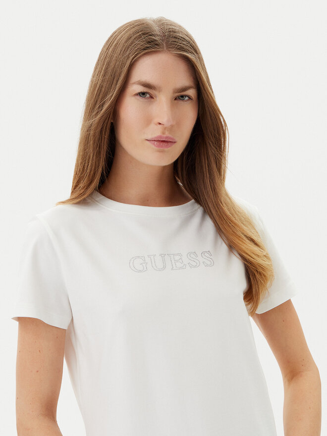 Guess Guess Marškinėliai BRIANA SS V3BI11 J1314 Balta Active Fit