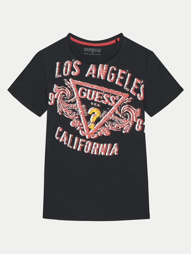 Guess Guess T-Shirt L5RI00 K8HM4 Μαύρο Regular Fit