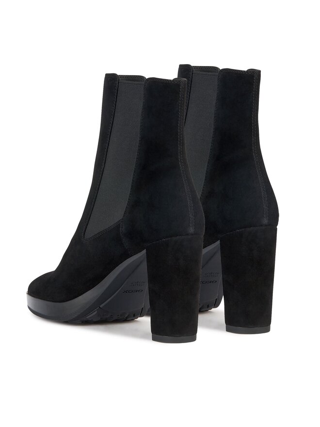 Geox Īsie zābaki Geox D Walk Pleasure 85 D35TFC 00021 C9999 Melns