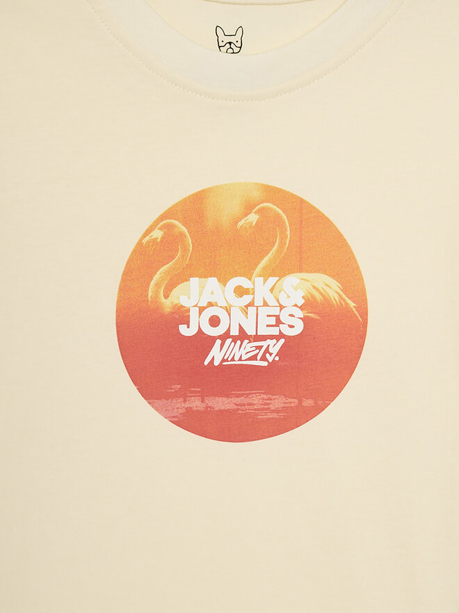 Jack&Jones Junior Jack&Jones Junior Majica Varenna 12278349 Écru Regular Fit