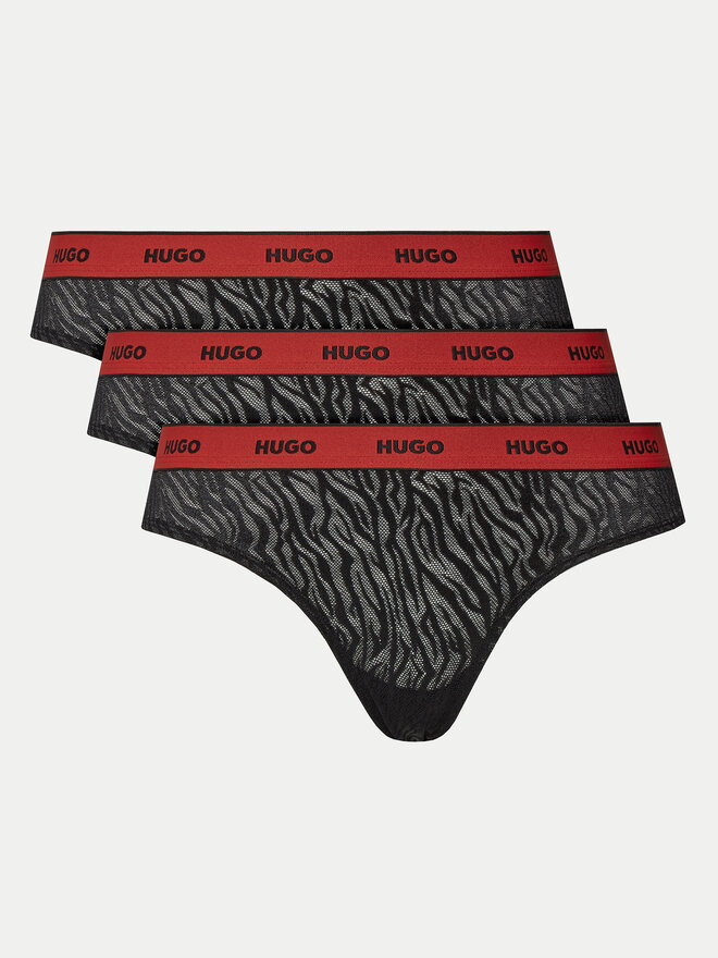 HUGO Hugo 3er-Set klassische Damenslips 50523826 Schwarz