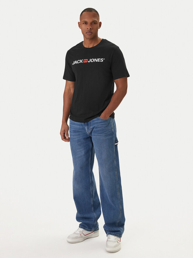 Jack & Jones Jack & Jones T-Shirt Jjecorp Logo 12137126 Schwarz Slim Fit