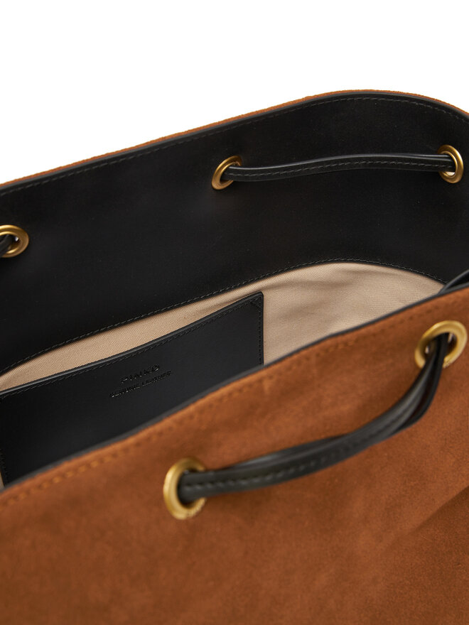 PINKO Handtasche PINKO Secchiello Classic PE 25 PLTT 104305 A2CC Braun