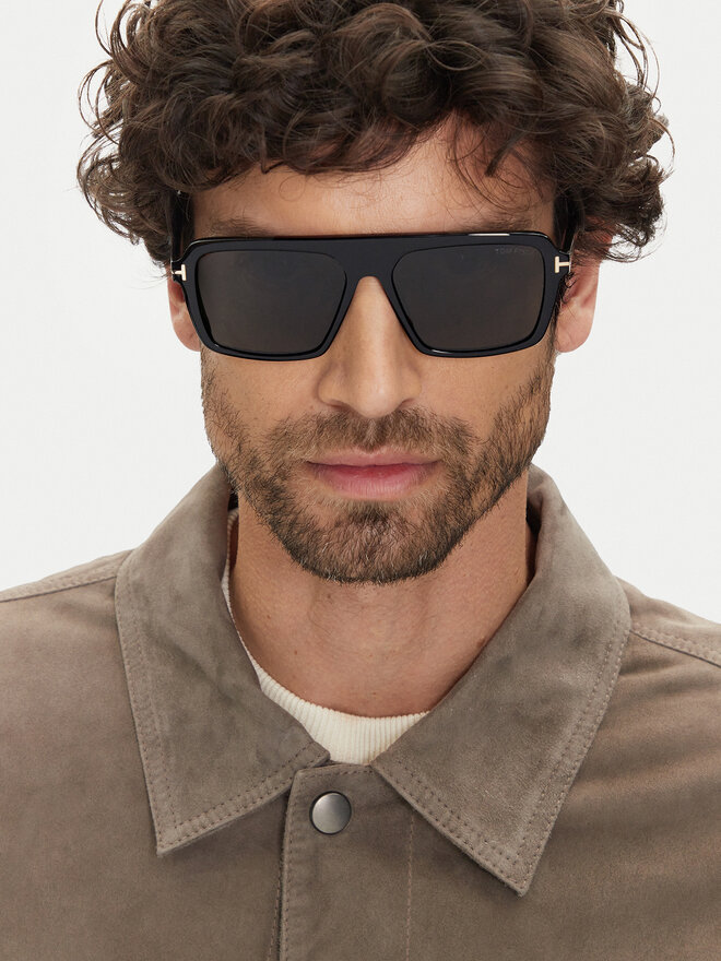 Tom Ford Sunčane naočale Tom Ford Vincent FT1176 01A Crna