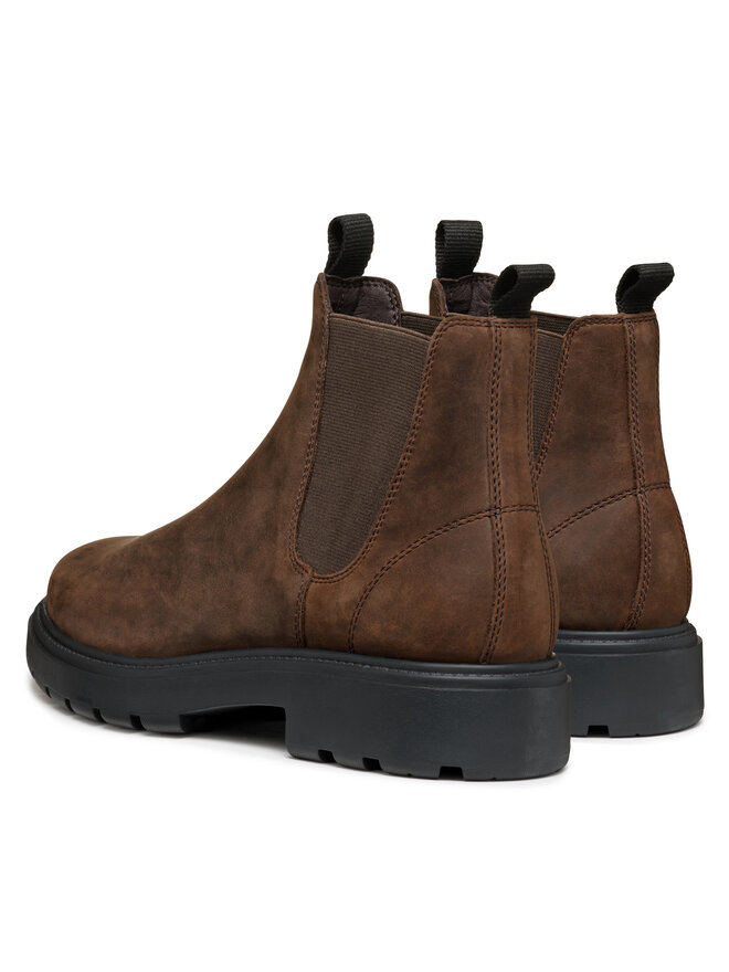 Geox Členková obuv s elastickým prvkom Geox U Spherica Ec7 U46FRA 000FF C6009 Hnedá