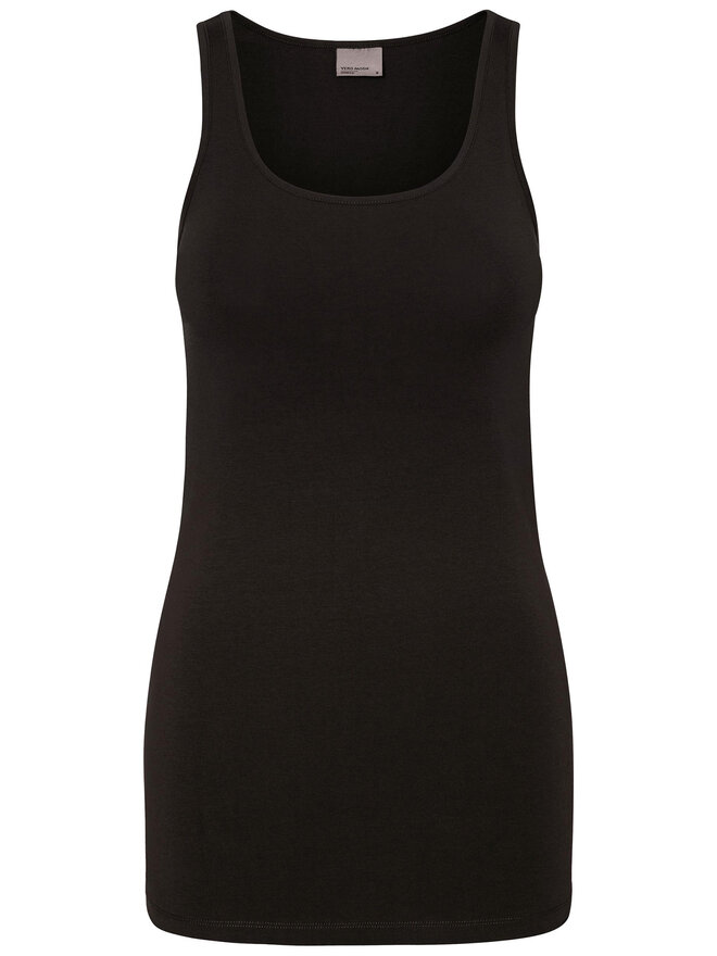 Vero Moda Vero Moda Marškinėliai Maxi My Soft 10185110 Juoda Regular Fit