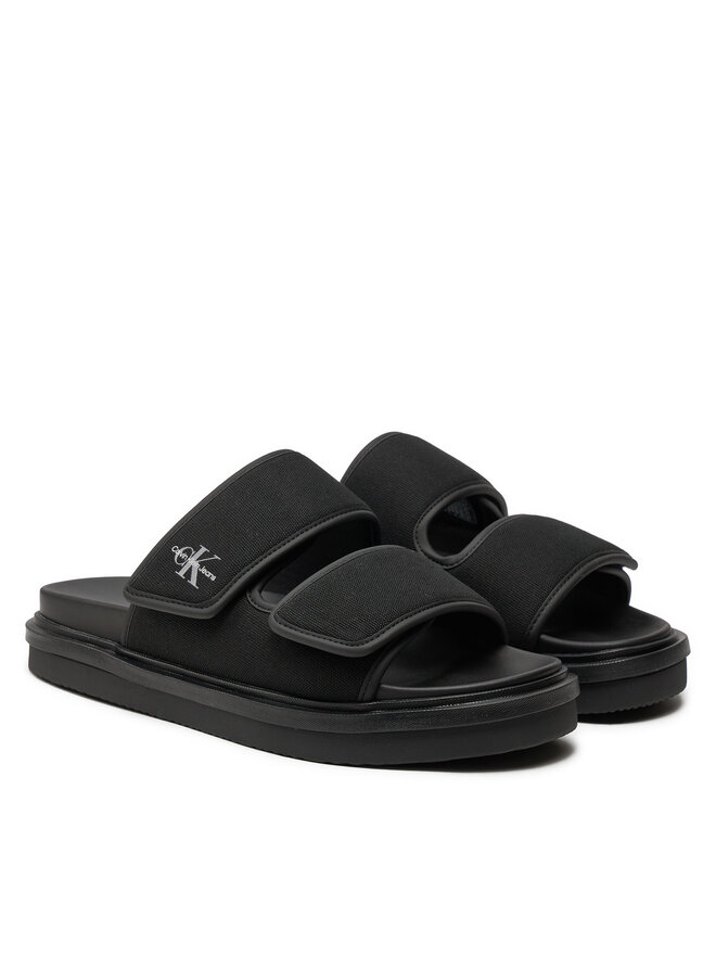 Шльопанці Calvin Klein Jeans Double Bar Sandal Mtl