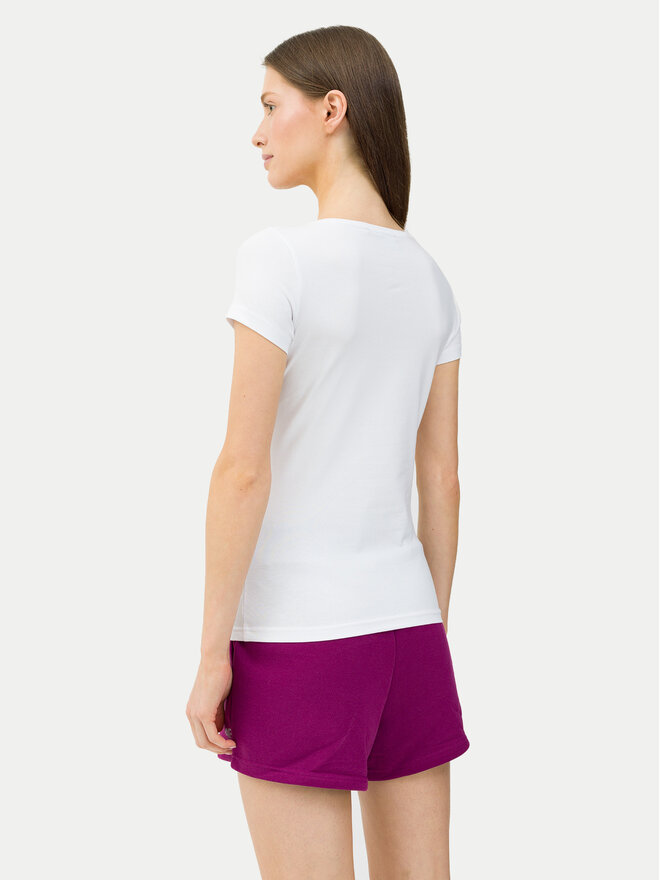 4F 4F T-Shirt 4FWSS24TTSHF1161 Λευκό Slim Fit