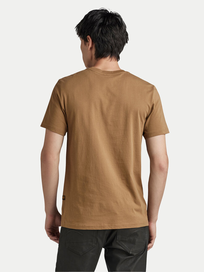 G-Star Raw G-Star Raw Majica Distressed D24420-336-7172 Rjava Slim Fit