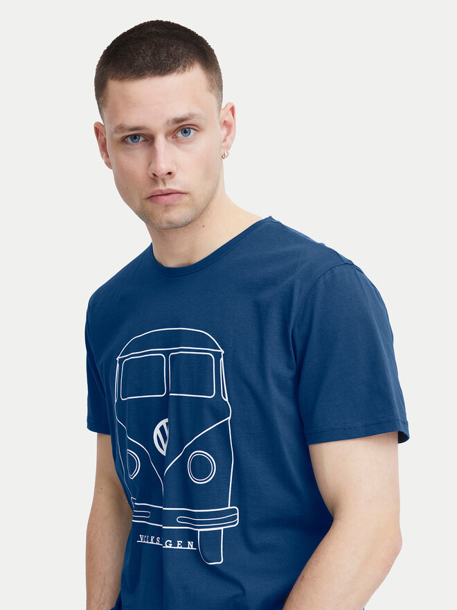 Blend Blend Camiseta 20716993 Azul Regular Fit
