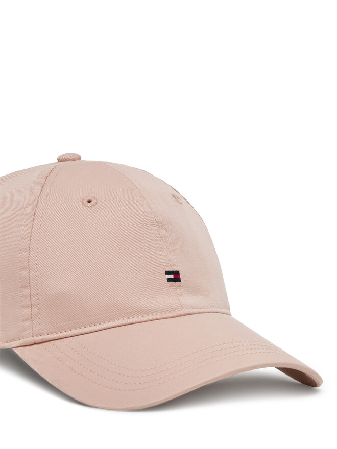 Tommy Hilfiger Шапка с козирка Tommy Hilfiger Essential Flag Soft Cap AW0AW17632 Розов
