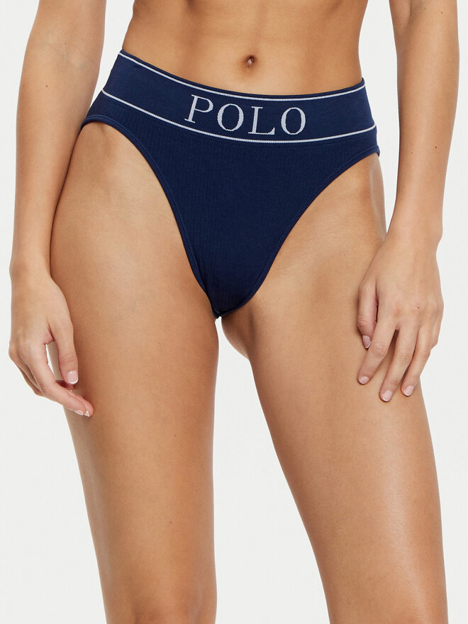 Polo Ralph Lauren Polo Ralph Lauren Klasikinės kelnaitės aukštu juosmeniu 4P2025 Tamsiai mėlyna