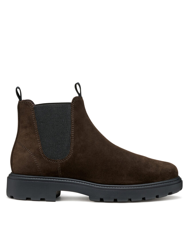 Geox Kotníková obuv s elastickým prvkem Geox U Spherica Ec7 U46FRA 00022 C6006 Hnědá