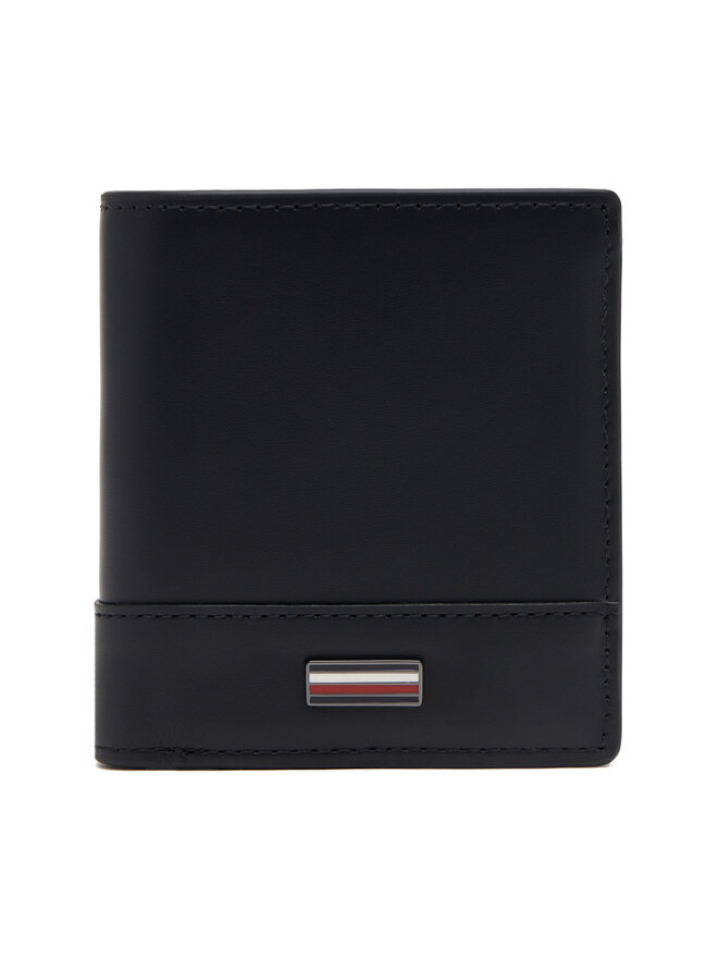 Tommy Hilfiger Portofel Mare pentru Bărbați Tommy Hilfiger Th Corp Trifold AM0AM13247 Negru