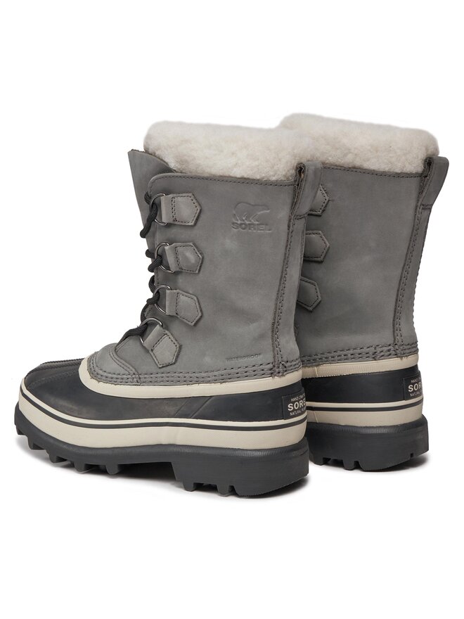 Sorel Μπότες Χιονιού Sorel Caribou NL1005 Γκρι