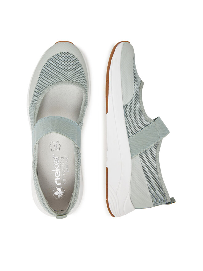 Rieker Sneakersy Rieker N8551-52 Zelená