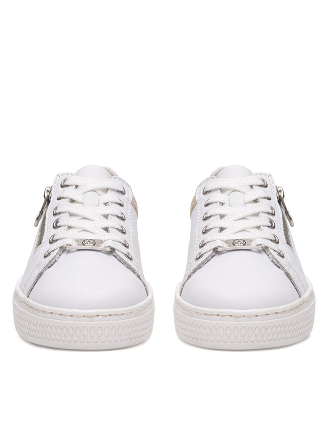 Rieker Sneakersy Rieker L59A1-81 Biela
