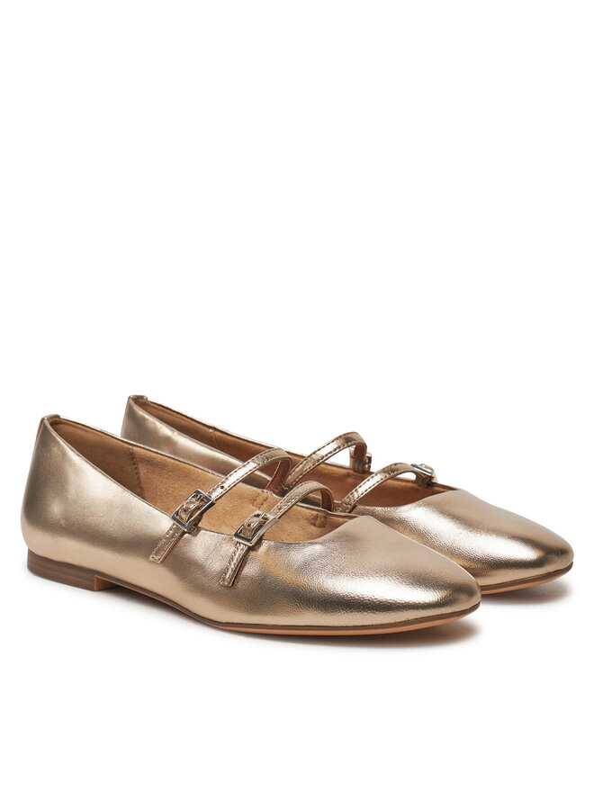 Tamaris Baleriny Tamaris 1-22142-44 Złoty