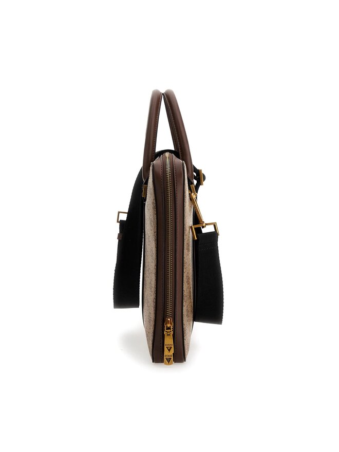 Guess Brašna na notebook Guess Vezzola Smart HMEVZL P3138 Béžová