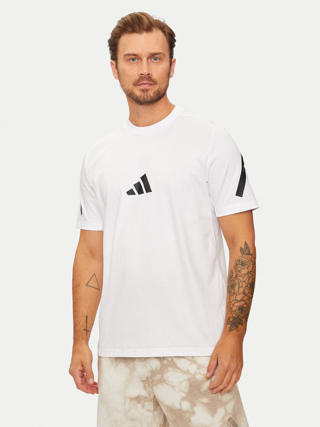 adidas adidas T-Shirt Z.N.E. JE3078 Λευκό Regular Fit
