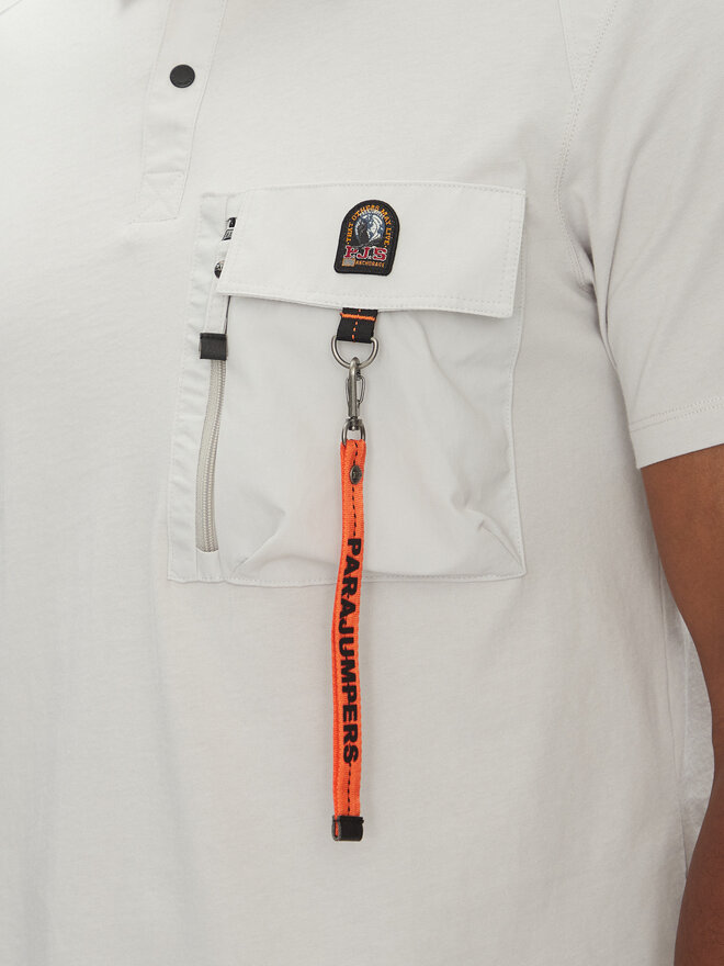 Parajumpers Parajumpers Поло Rescue 25SMPMPORE10 Сірий Regular Fit