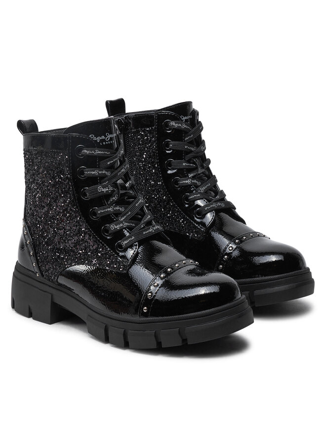 Pepe Jeans Bakancs Pepe Jeans Lilli Studs G PGS50202 Fekete