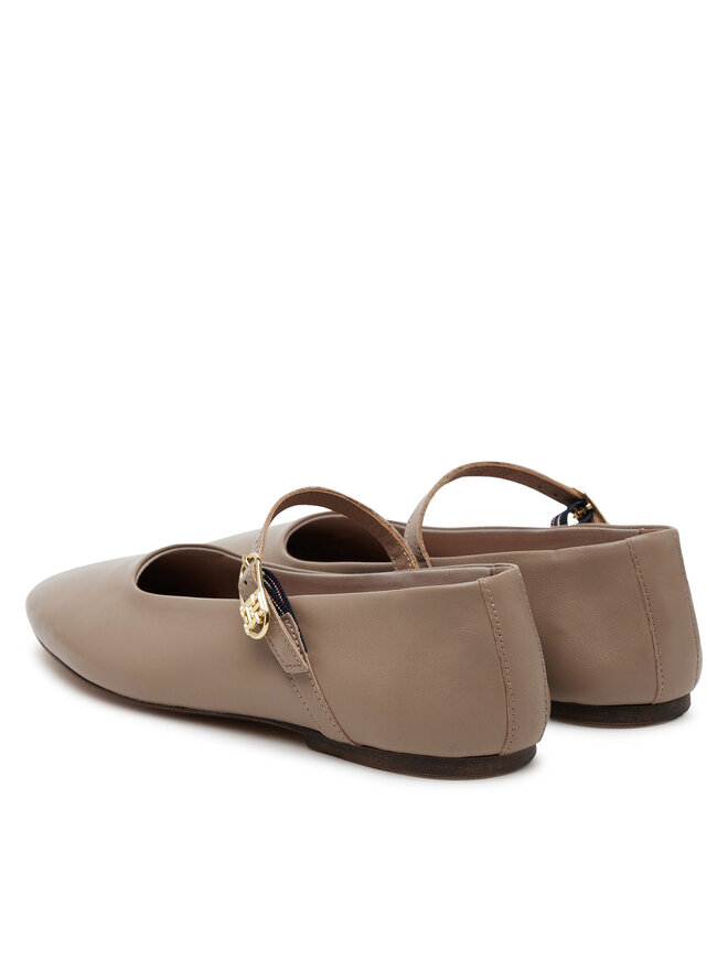 Tommy Hilfiger Bailarinas Tommy Hilfiger Leather Maryjane Ballerina FW0FW08651 Beis