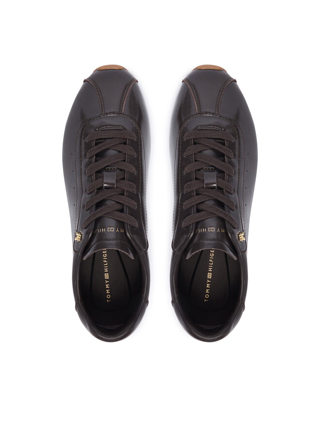 Tommy Hilfiger Sneakers Tommy Hilfiger Bella Sneaker Leather FW0FW09495 Braun