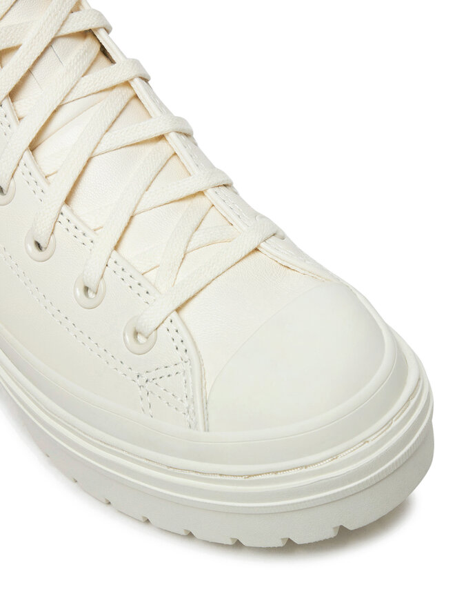 Converse Botki Converse Chuck Taylor All Star Lugged Heel Leather Platform A10370C Biały