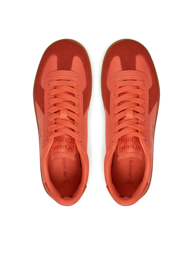 Lacoste Sneakersy Lacoste Baseshot 7-49SFA0030 Pomarańczowy