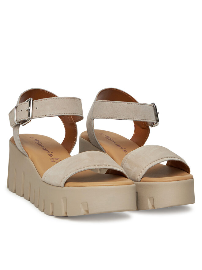 Tamaris Sandały Tamaris 1-28712-42 Brązowy
