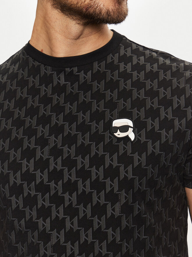 KARL LAGERFELD KARL LAGERFELD T-Shirt 755096 551251 Schwarz Regular Fit