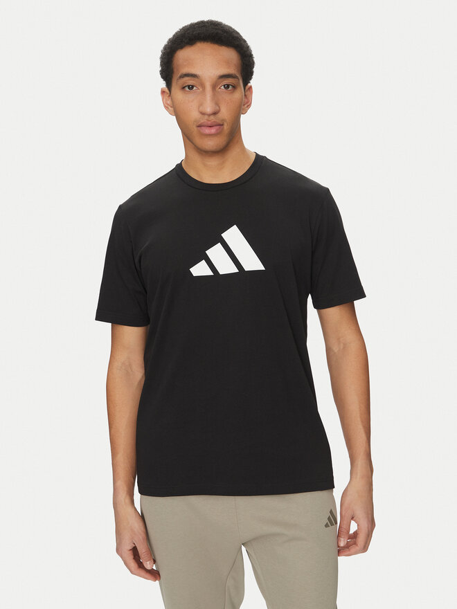 adidas adidas Póló Future Icons 3 Bar Logo JI8770 Fekete Regular Fit