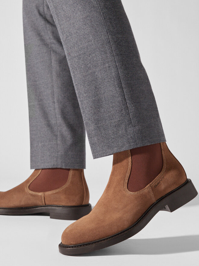 Gant Sztyblety Gant Millbro Chelsea Boot 27633415 Khaki